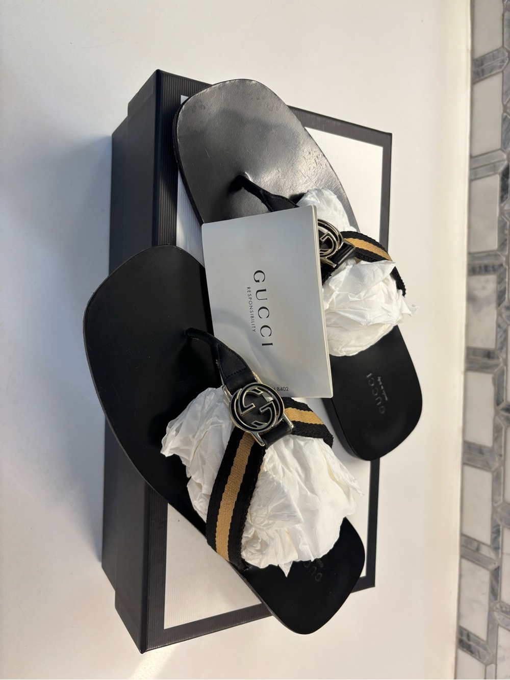 Gucci Black and White Branded Box